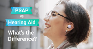 PSAP and Hearing Aid Comparison Visual Woman